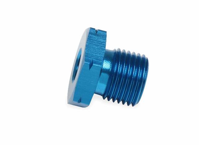 Earl's GM LS Oil Pressure Gauge Adapter Fittings - 9919AUJERL AN fitting