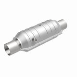 MagnaFlow universal catalytic converter 2.5 inch inlet/outlet stainless steel Federal EPA compliant OBDII 99326h