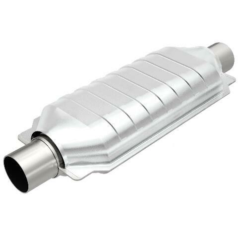 MagnaFlow universal catalytic converter 2.5 inch inlet/outlet stainless steel Federal EPA compliant OBDII 99506h
