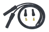Spark Plug Wire Set Universal 8mm Silicone Spiro Pro 180? 350 ohm/ft Black 10085