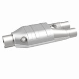 MagnaFlow universal catalytic converter 2.5 inch inlet/outlet stainless steel Federal EPA compliant OBDII 99667h