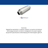 MagnaFlow universal catalytic converter 3 inch inlet/outlet stainless steel Federal EPA compliant OBDII 99759h