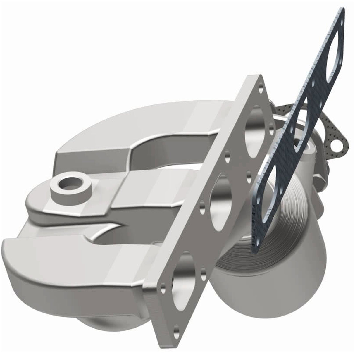 Catalytic Converter with Integrated Exhaust Manifold for HM Grade Federal / EPA Compliant Direct-Fit Manifold Catalytic