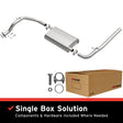 1989-1991 Honda Civic Direct-Fit Muffler Kit 108-0165 aluminized steel