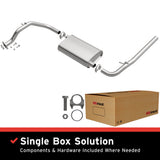 1989-1991 Honda Civic Direct-Fit Muffler Kit 108-0165 aluminized steel