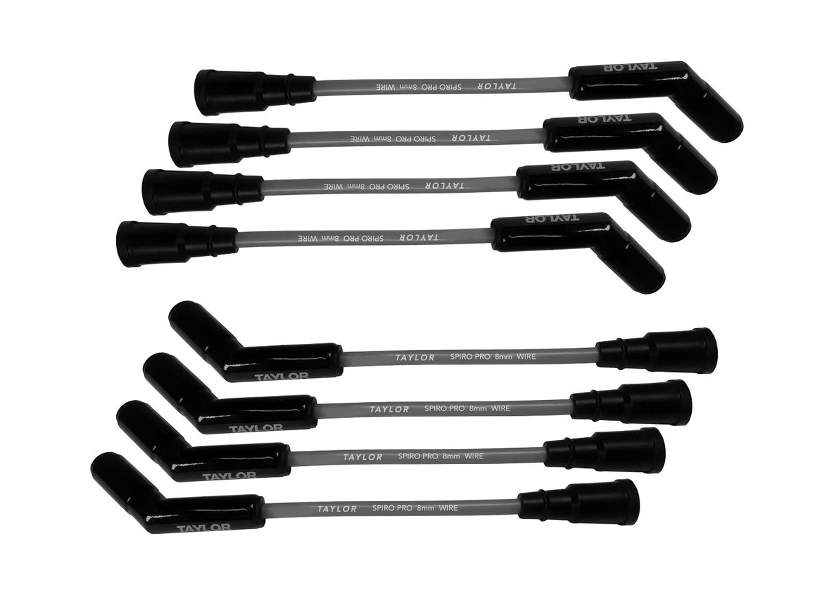 Spark Plug Wire Set 2020-2026 Ford Silicone Spiro Pro 8mm 135? Gray 55873-B