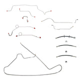 1967 Dodge Charger Complete Brake Line and Hose Kit Power Drums BLH114SS