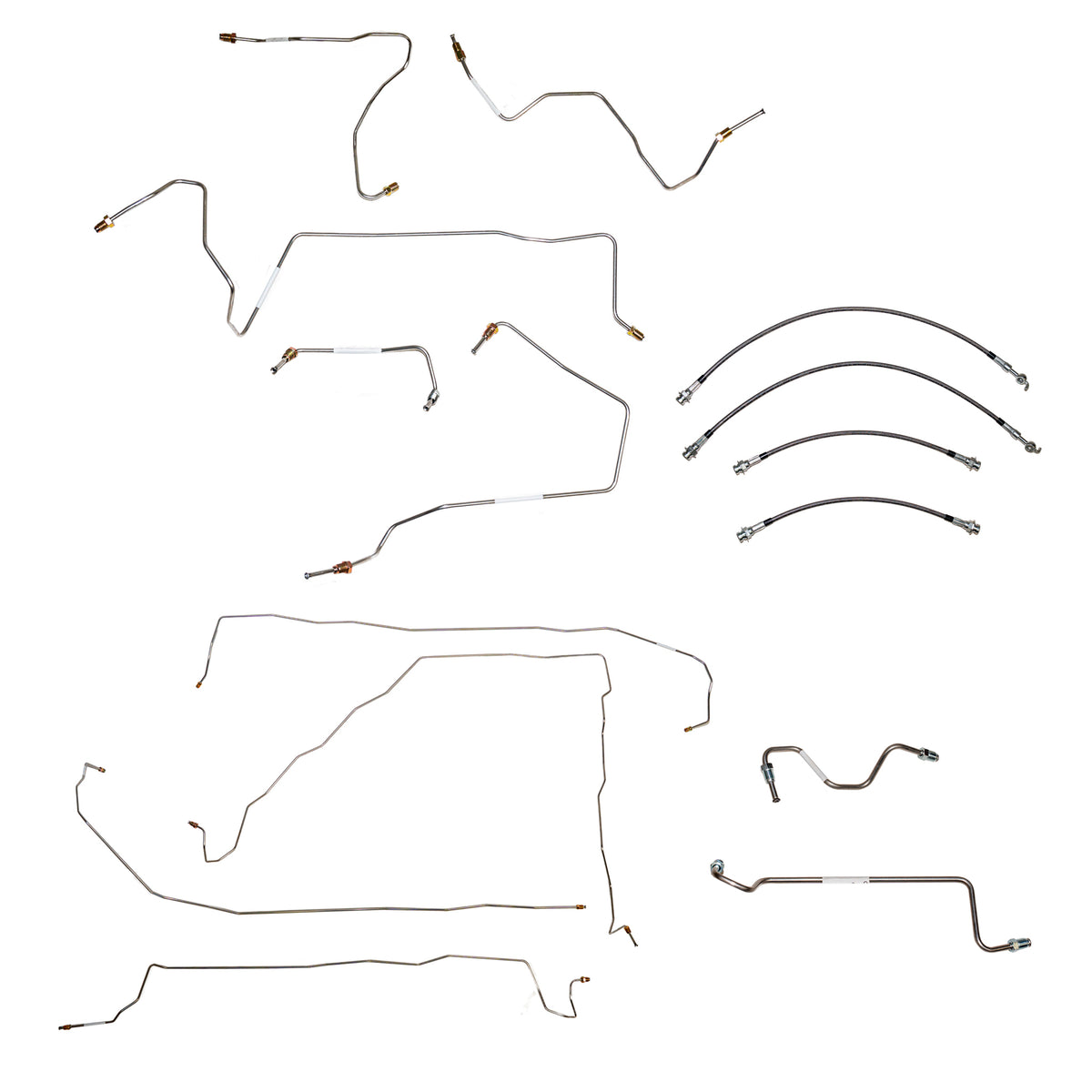 Brake Line for 2001-2005 Toyota Rav4, 2.0L, ; Complete ABS 2WD stainless steel