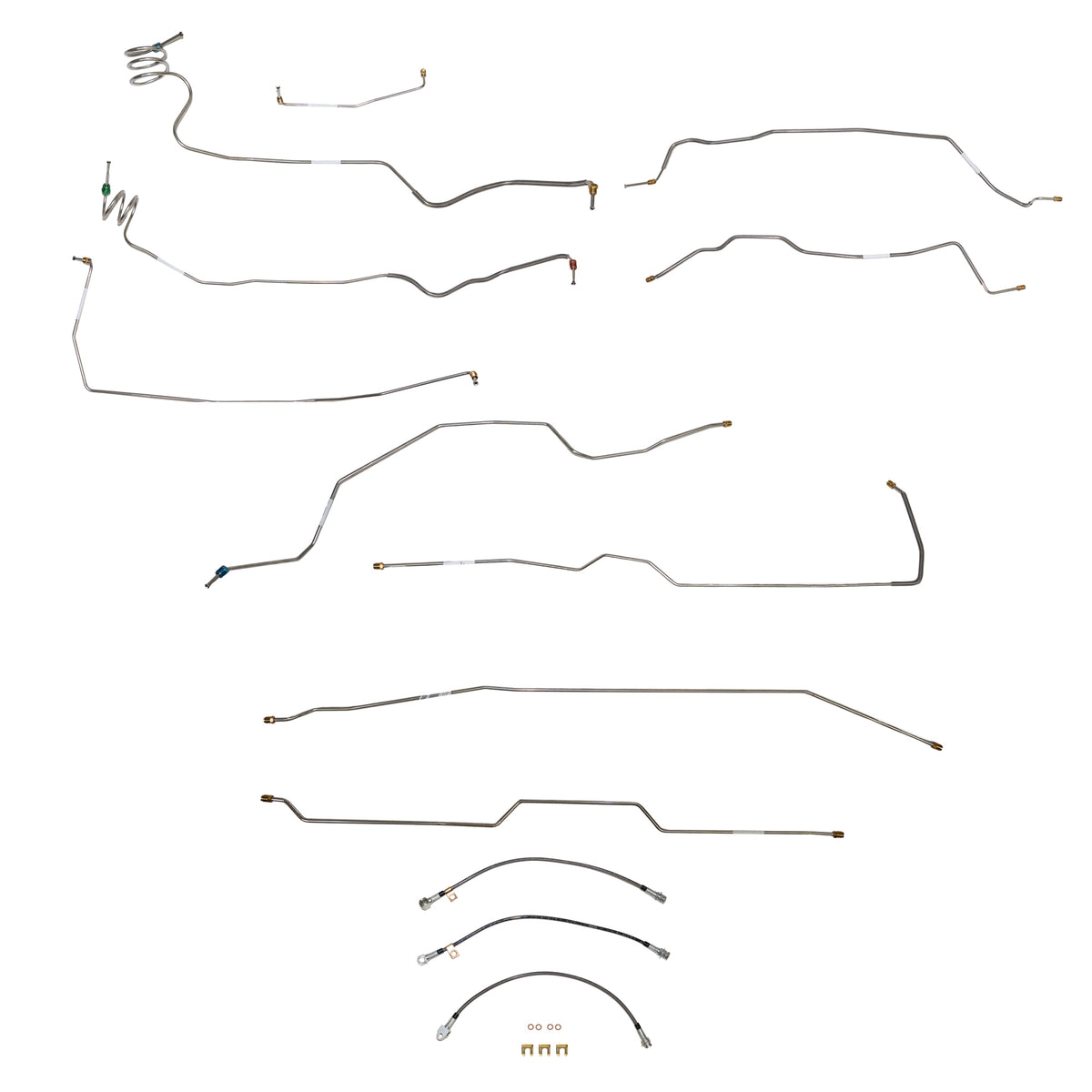 Brake Line for 1973-1979 Chevy C-10 w/ Single Cab and ; Complete ABS short bed stainless steel