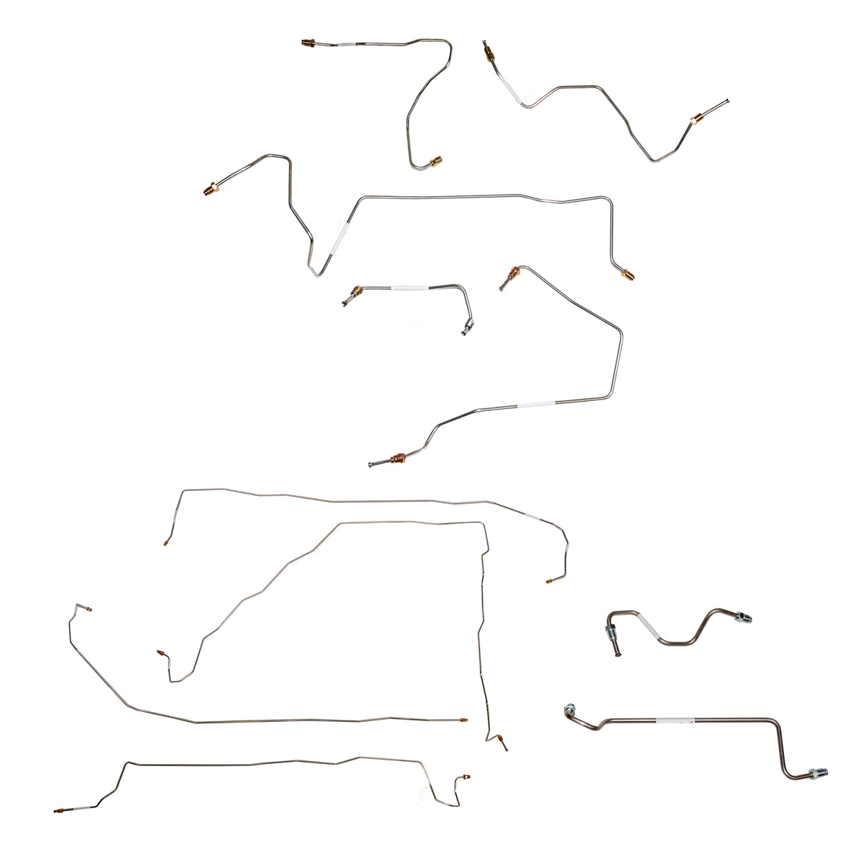 2001-03 Toyota RAV4, 2.0L, 2WD, Complete Brake Line Kit Steel CBK0709OM