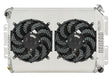 67-69 F Body Dual 12 Inch Fan Kit Manual Trans radiator for Firebird 2 row aluminum polished