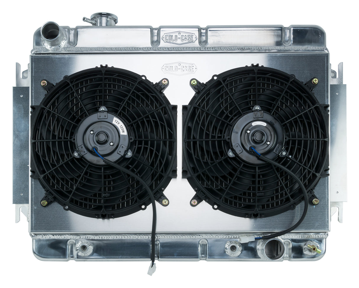 66-67 Chevelle / El Camino Aluminum Radiator And Dual 12 Inch Fan Kit