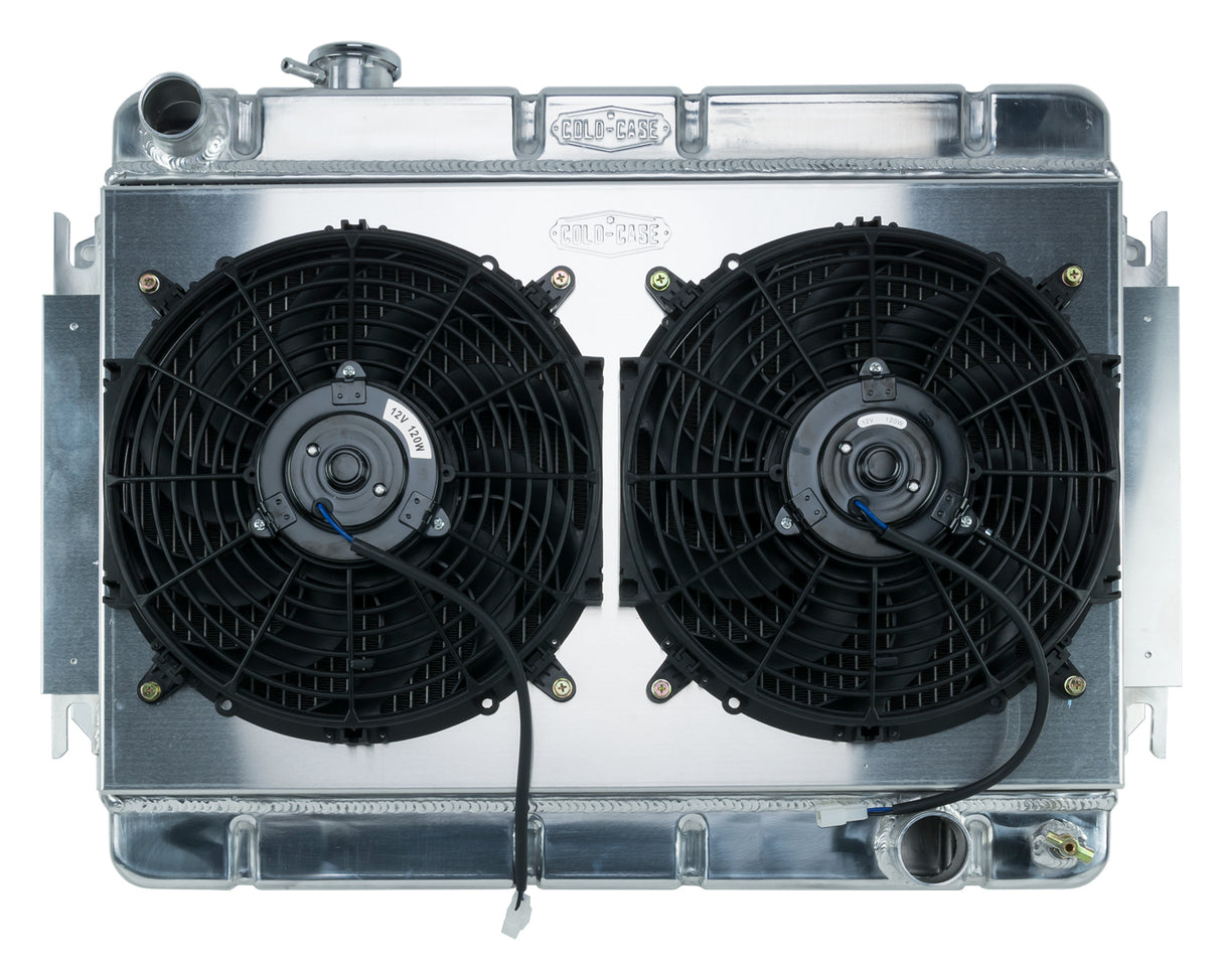 66-67 Chevelle / El Camino Aluminum Radiator And Dual 12 Inch Fan Kit MT