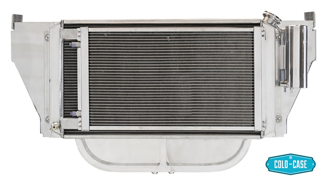 55 Chevy LS Swap Radiator Support Kit w/AC radiator 2 row aluminum
