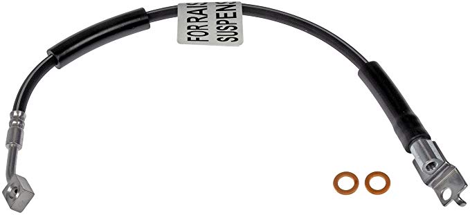 t 1997-2006 Jeep Wrangler w/ Lift Brake Hose Left Front Rubber FLH622066 Fine Lines