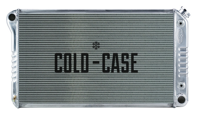 68-72 GM A Body Aluminum Radiator Automatic Transmission radiator for 1968-1972 2 row aluminum polished