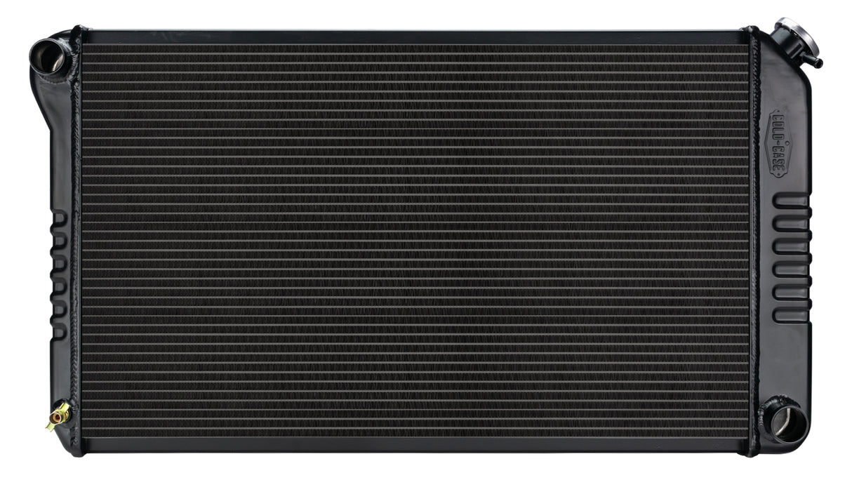 68-77 GM A-Body Manual Aluminum Radiator Black Night Rider Series