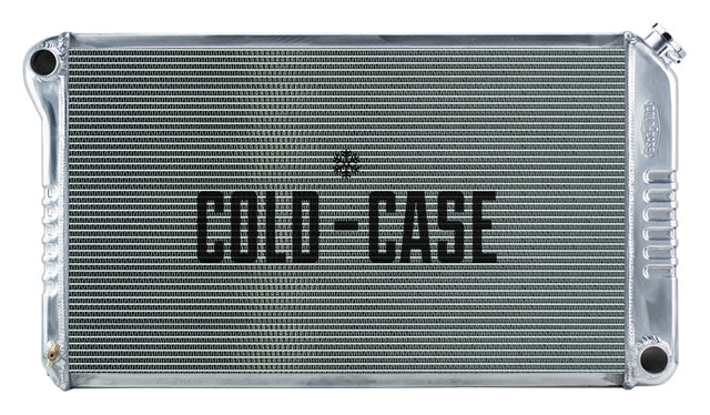 68-77 GM A-Body Aluminum Radiator Manual Transmission radiator for 1968-1977 2 row aluminum polished