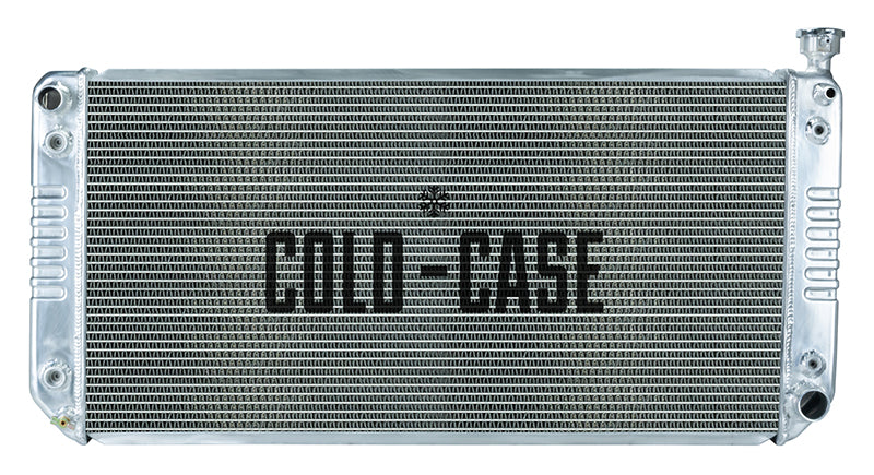 88-98 GM Truck 1500 w/ Oil Cooler Aluminum Radiator radiator row aluminum polished