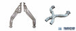 Pypes X-pipe exhaust system fits 2011-2014 Ford Mustang 304 stainless steel mandrel bent HDR76SK