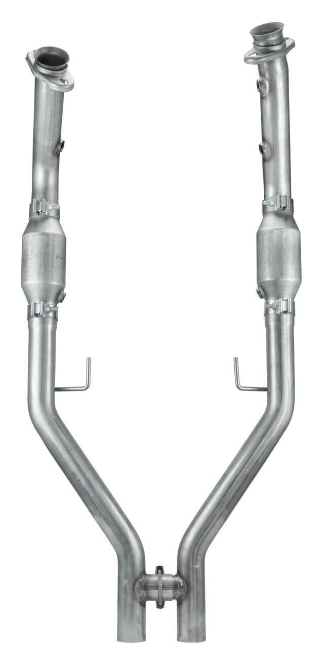 Pypes H-pipe exhaust system fits 2005-2010 Ford Mustang 2.5 inch 304 stainless steel mandrel bent HFM26