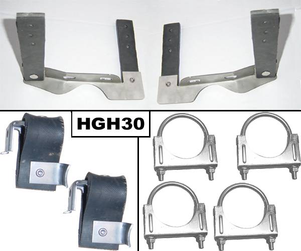 Exhaust System Hanger Kit 64-72 GTO Incl Pair Muffler Hangers/Tailpipe Hangers