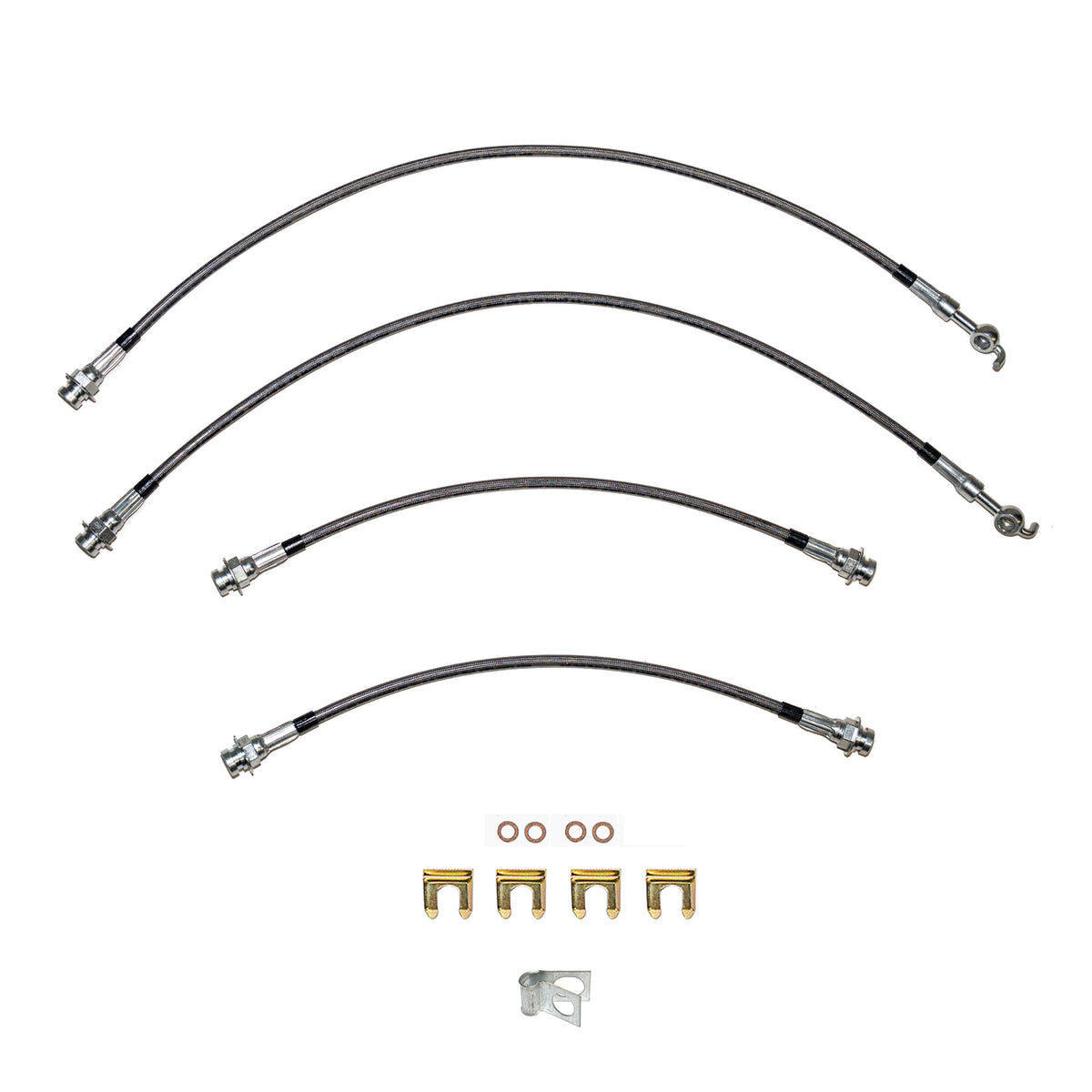 Brake Hose Kit for 2001-2005 Toyota Rav4, 2.0L 2WD