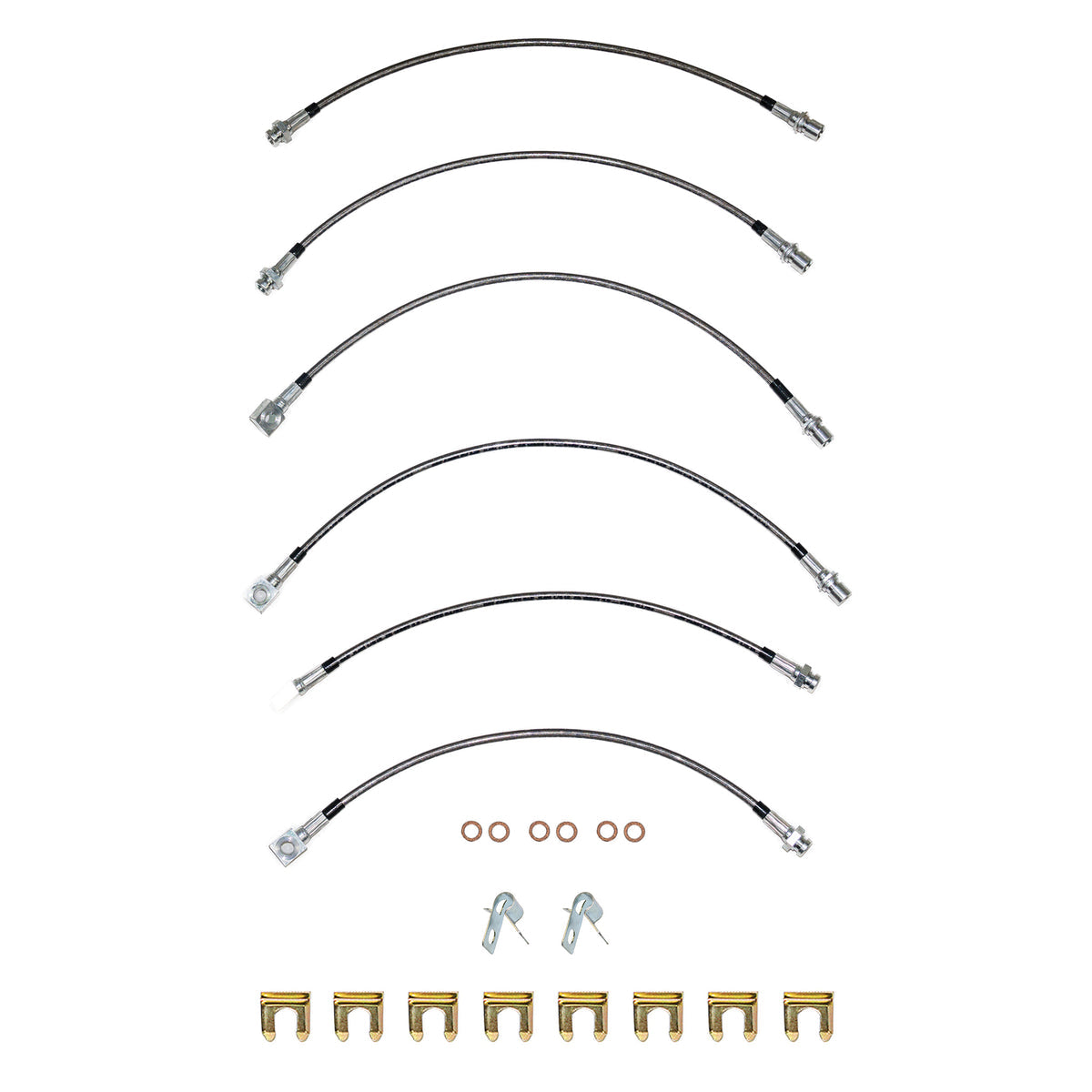 Brake Hose Kit for 2007-2018 GM 1500 Truck, Disc