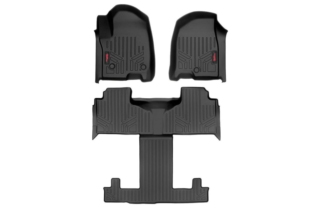 Fits Chevy/GMC Tahoe/Yukon 2&4WD (21-24) Floor Mats FR & RR FR/RR Bucket M-21712