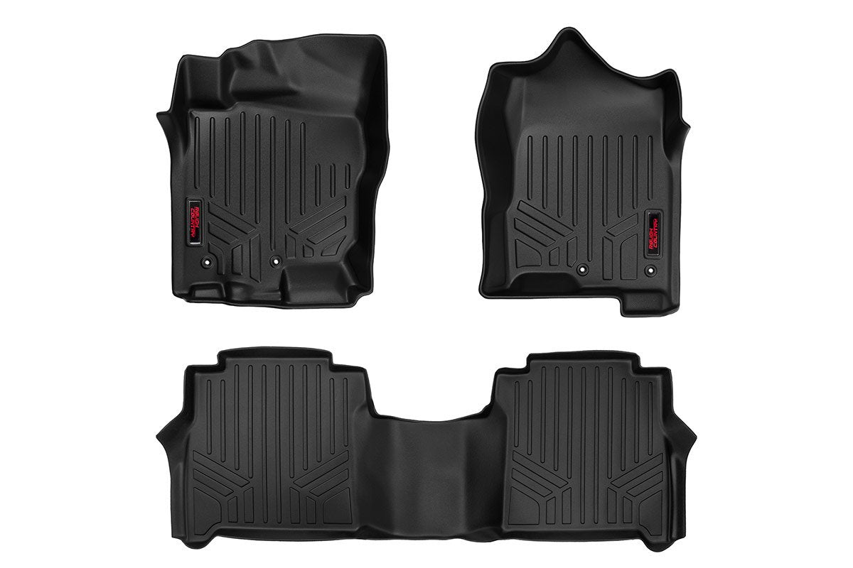 Fits Nissan Frontier 2WD/4WD (2008-2021) Floor Mats; FR & RR; Crew Cab; M-80513
