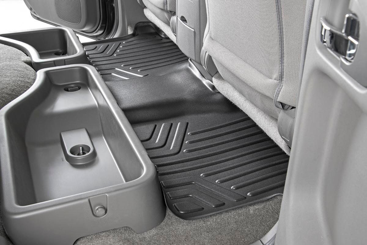 Fits Nissan Frontier 2WD/4WD (2008-2021) Floor Mats; FR & RR; Crew Cab; M-80513