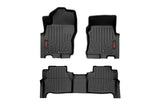 Fits Nissan Frontier 2WD/4WD (2022-2024) Floor Mats; FR & RR; Crew Cab; M-80515