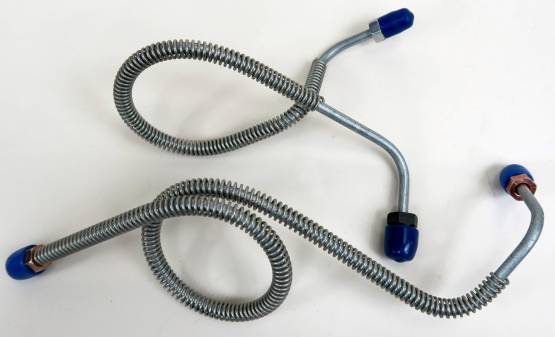 1972-1973 Ford Mustang Complete Brake Line Kit V8 Manual Drums Steel MBLK45