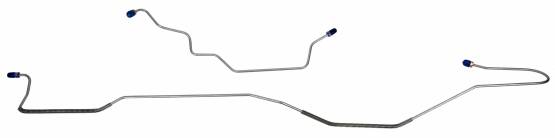 1972-1973 Ford Mustang Complete Brake Line Kit V8 Manual Drums Steel MBLK45