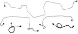 1972-1973 Ford Mustang Complete Brake Line Kit V8 Manual Drums Steel MBLK45