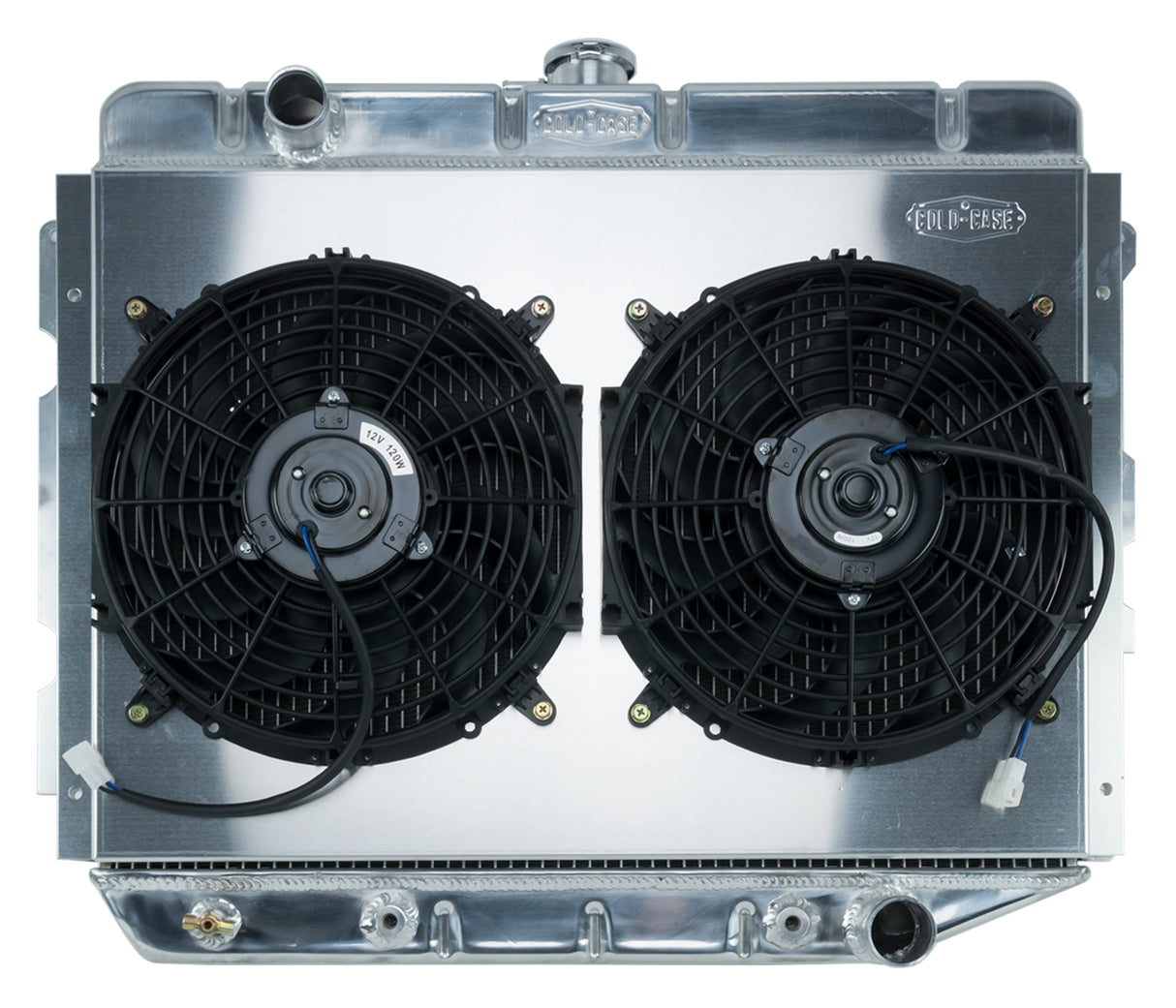 66-74 A,B,C,E Body AC Aluminum Performance Radiator And 12 Inch Dual Fan Kit