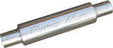 M-80 Series Muffler 2.5 in Round 14 in L Polished 304 Stainless Steel