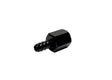 Patriot Fittings adapter fitting 6 AN Female to 5/16 inch Hose Barb Straight Aluminum Black Anodized PF-4002