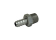Patriot Fittings adapter fitting 3/8 inch NPT Male to 5/16 inch Hose Barb Straight Aluminum Clear Anodized PF-4200-C