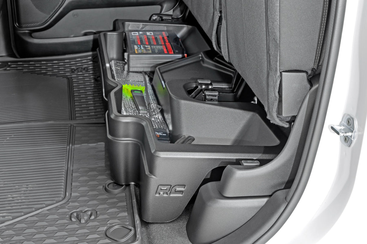 Fits Ram 1500 2WD/4WD (2019-2025) Under Seat Storage; Crew Cab; RC09421A