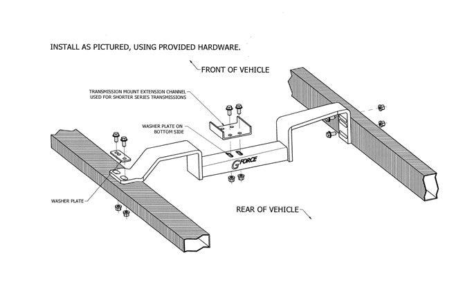Crossmember for 1982-2005 Chevrolet by G-Force
