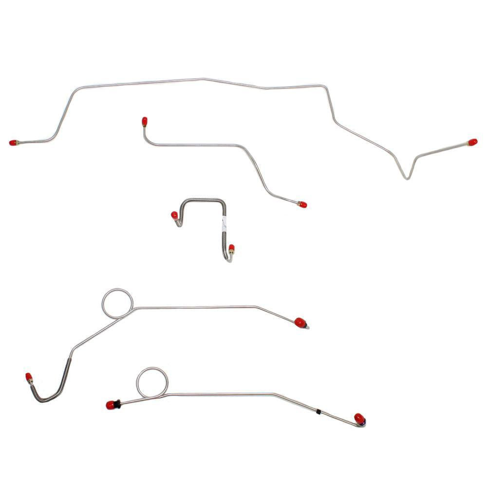 1967 Dodge Charger Complete Brake Line and Hose Kit Power Drums BLH114SS