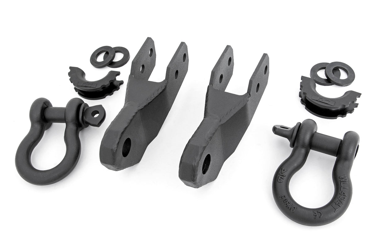 Fits Chevy Colorado 2&4WD (15-22) Tow Hook to Shackle Bracket D-Ring Combo RS167