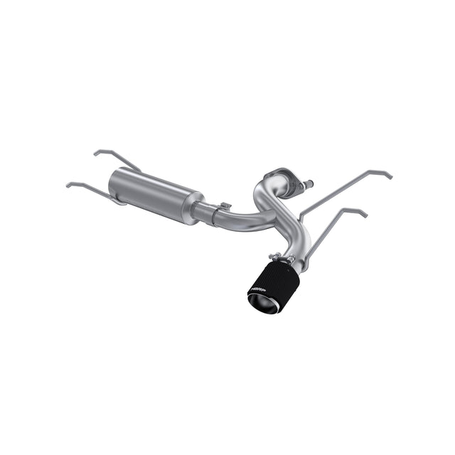 MBRP axle-back exhaust system 2.5 inch single rear exit Armor Pro Series T304 stainless steel carbon fiber tip
