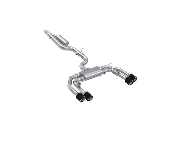 MBRP cat-back exhaust system fits 2022-2024 Audi 3 inch Armor Pro Series T304 stainless steel carbon fiber tip S46193CF