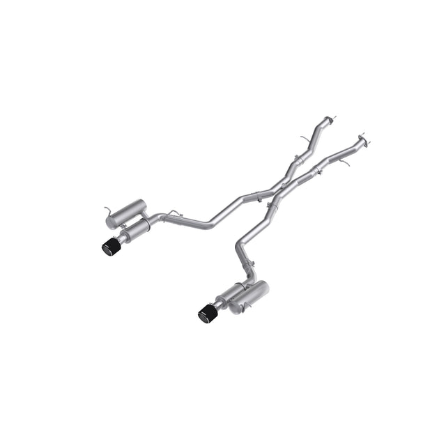MBRP cat-back exhaust system 3 inch dual rear exit Armor Pro Series T304 stainless steel carbon fiber tip