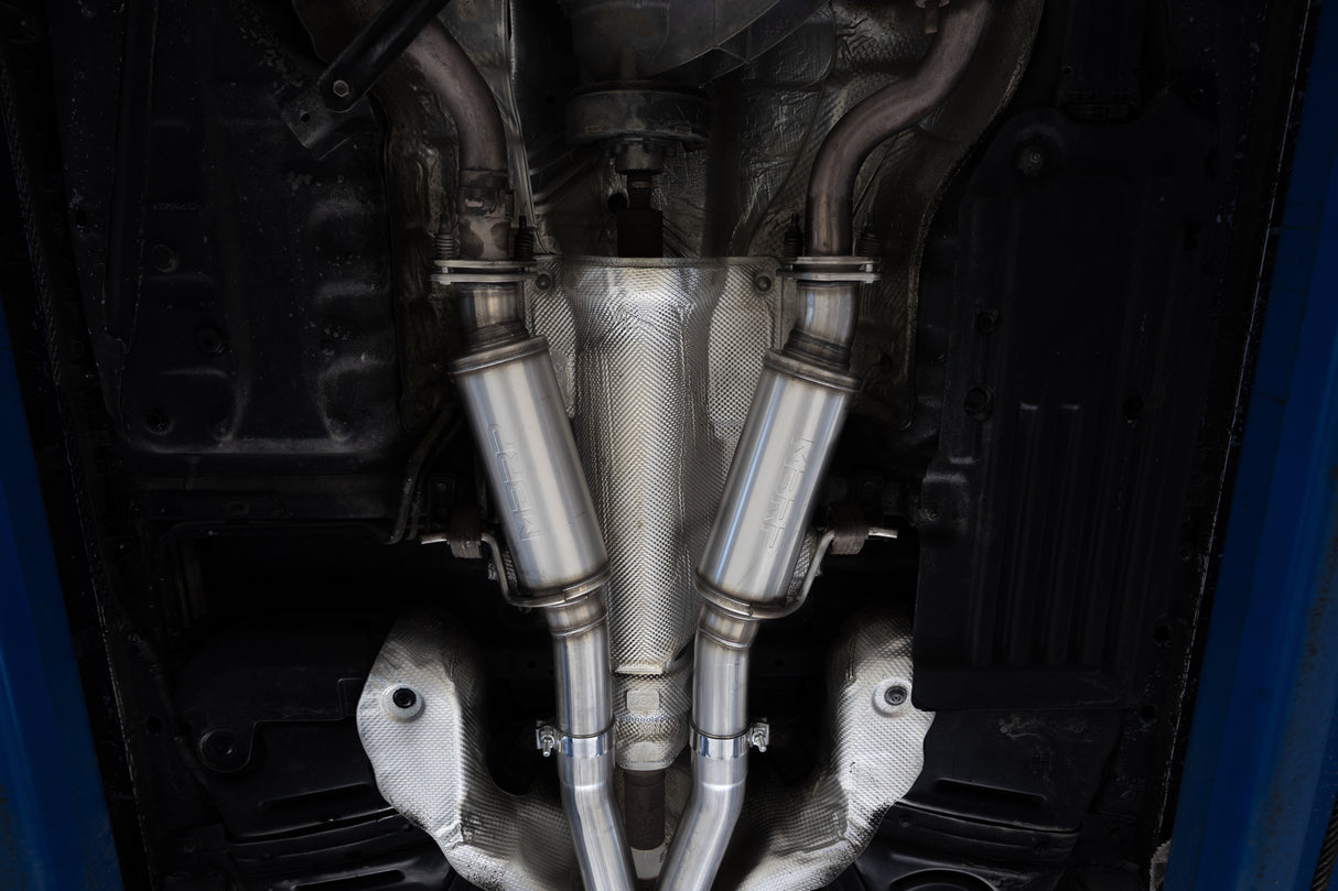 MBRP cat-back exhaust system 3 inch dual rear exit Armor Pro Series T304 stainless steel carbon fiber tip