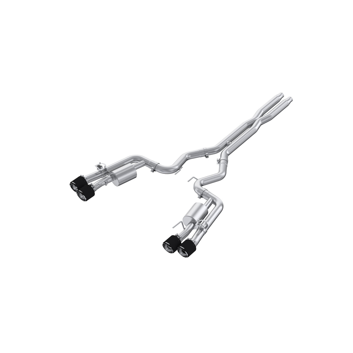 MBRP exhaust system fits Ford Mustang 3 inch dual split rear exit Armor Pro Series T304 stainless steel carbon fiber tip