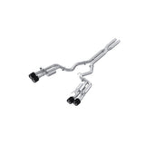 MBRP exhaust system fits Ford Mustang 3 inch dual split rear exit Armor Pro Series T304 stainless steel carbon fiber tip
