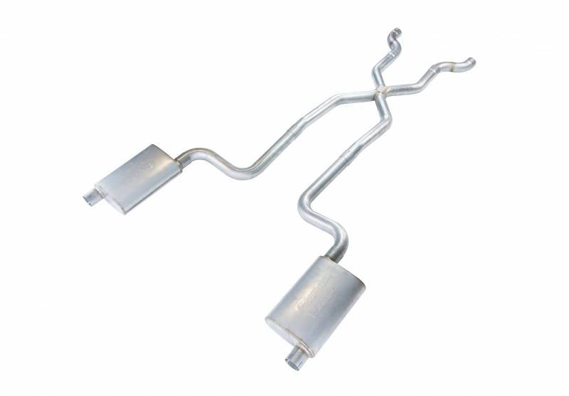 Pypes X-pipe exhaust system fits 1968-1973 Chevy Corvette 2.5 inch split rear exit dual exit 304 stainless steel mandrel bent SCC12T